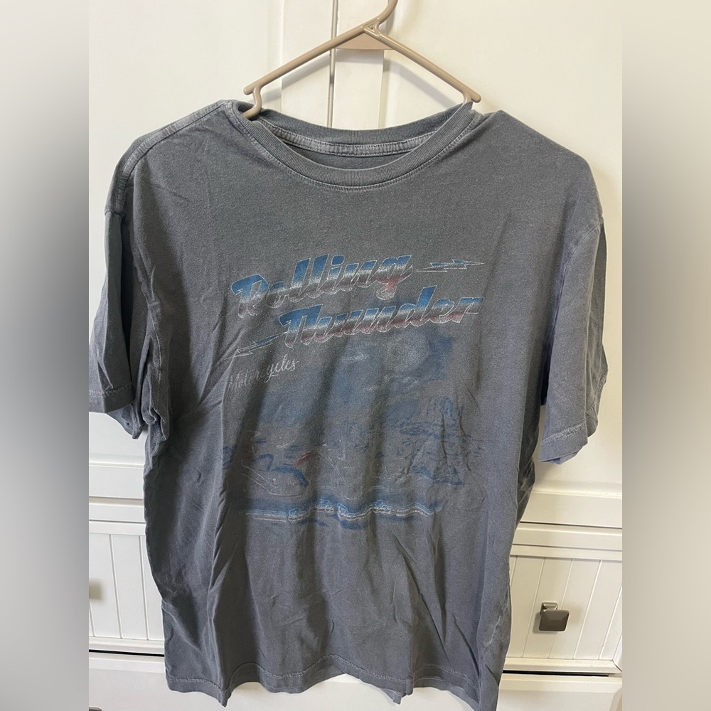 Rolling Thunder Graphic Tee - Gray